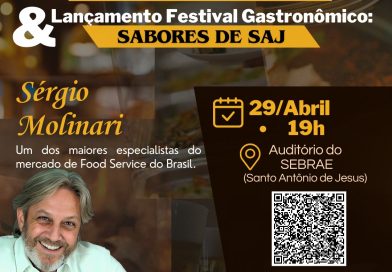 Lançamento do 7º Festival Gastronômico de SAJ terá palestra com Sérgio Molinari
