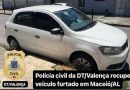 Terceiro veículo recuperado pela polícia em Valença em menos de uma semana
